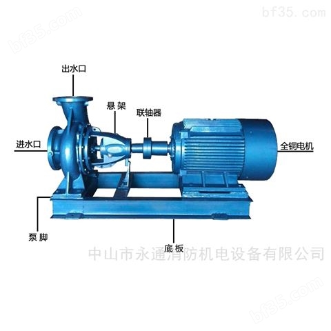 IS系列单级离心泵DN65卧式清水泵